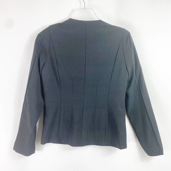 SHI LONG FASHION Black Lettuce Edge Blazer - Picture 8 of 9